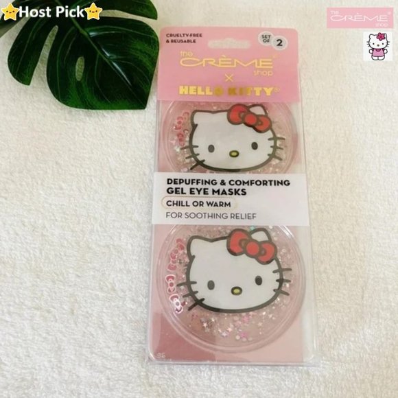 Hello Kitty Other - THE CREME SHOP x HELLO KITTY Depuffing & Comforting Gel Eye Masks - NWT